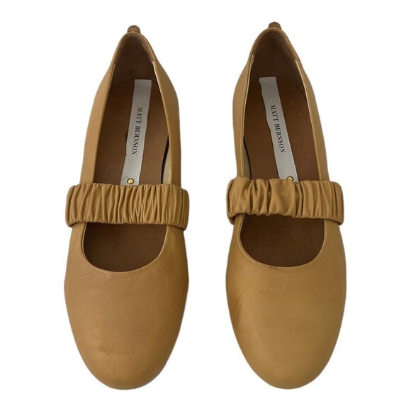 Matt Bernson Womens Size 10 Ballet Flats With Elastic Ruffled Band - Picture 2 of 8